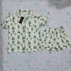 Roller Rabbit Green Clown Pajama Set